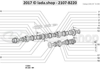 C7 Engranajes de caja de cambios