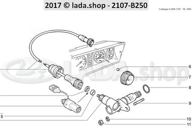 C7 Unidade de engrenagem do velocímetro de carro