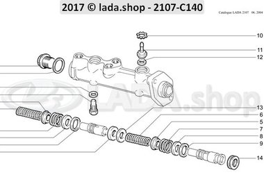 C7 Cilindro maestro de frenos hidráulicos