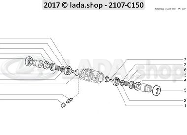 C7 Cilindro de ruedas del freno trasero