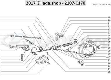 C7 Commande de frein de stationnement