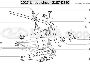 C7 Stoßdämpfer und Querstabilisator