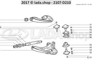 C7 Palancas de la suspensión delantera