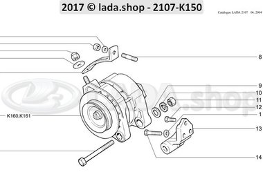 C7 Alternador con accesorios