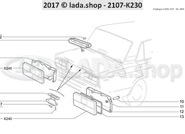 C7 Lanternas traseiras