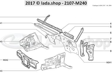 C7 Interior front components