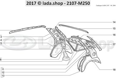 C7 Body side and rear frame