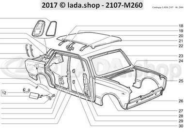 C7 Panneaux de la carrosserie