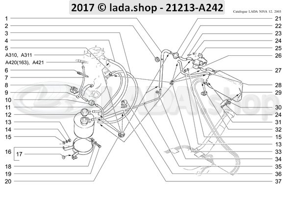 Original LADA 0000-1000396480, Anillo de empaquetadura 14x1.5