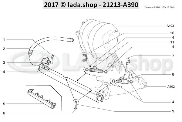 Original LADA 2105-1127020, Schlauch 150 mm