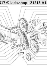 Original LADA 0000-1003540821, Goujon M6x14