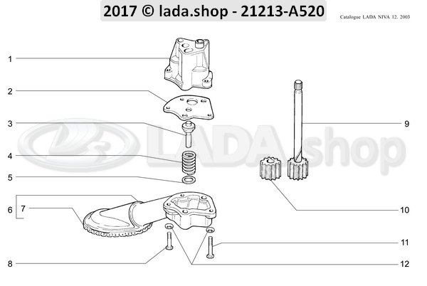 Original LADA 0000-1000903021, Bolt M6x35