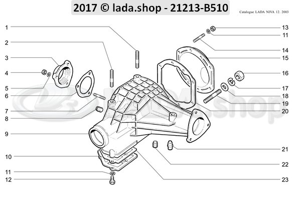 Original LADA 0000-1001500021, Espargos M6X12