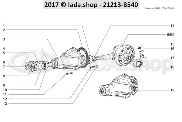 Original LADA 2101-2402052-03, Oil seal