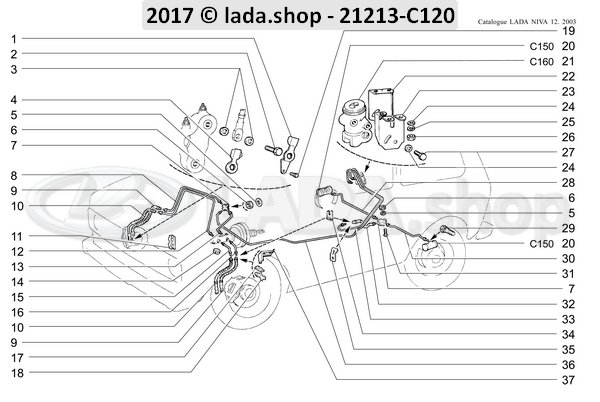 Original LADA 0000-1000284460, Dichtring 10x16x1.5