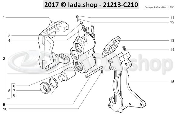 Original LADA 2101-1602591, Racor de tubo flexible