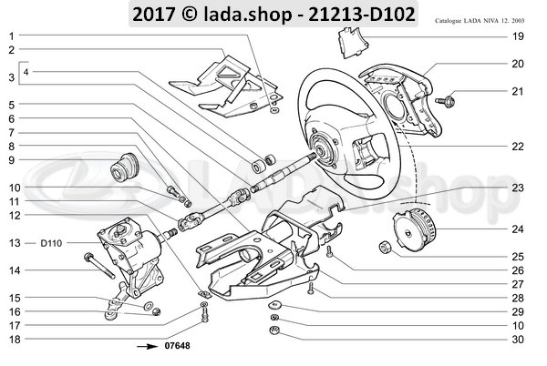 Original LADA 21213-3400010, Caixa De Direcao