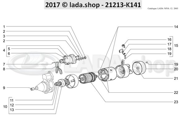 Original LADA 0000-1000734301, Goupille 2x20