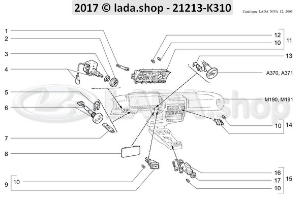 Original LADA 2101-1108122, borgplaat