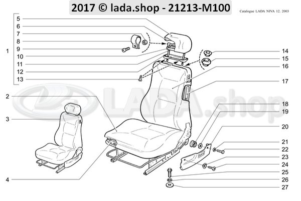 Original LADA 0000-1003276201, Schraube M6x16