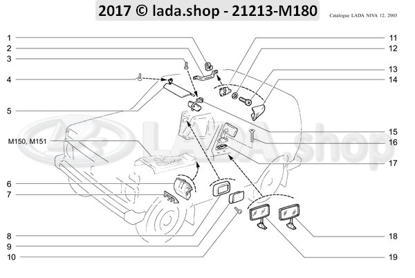 Original LADA 0000-1003276201, Parafuso M6X16