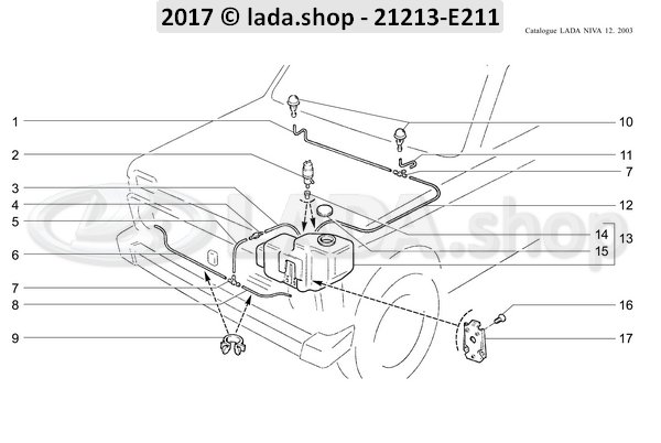 Original LADA 0000-1003299201, schroef M5x12