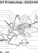 Original LADA 2105-1127025, Hose 330 mm