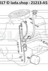 Original LADA 2121-1009050, Oil level dipstick L=515mm