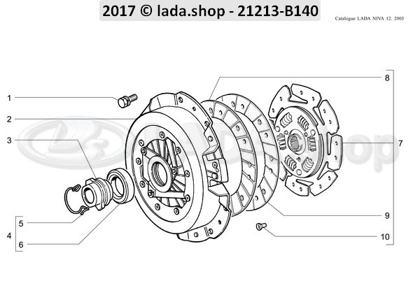 Original LADA 2101-1601188, Spring