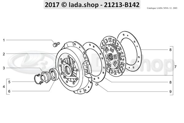 Original LADA 2101-1601188, Muelle