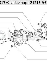 Original LADA 0000-1003543321, Espargos M8X20