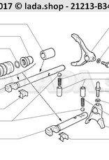 Original LADA 2101-1702028, Bolt. schakelvork