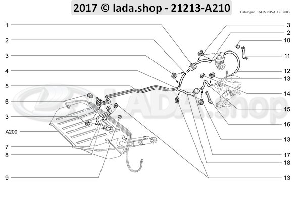 Original LADA 2101-1104093, Soporte