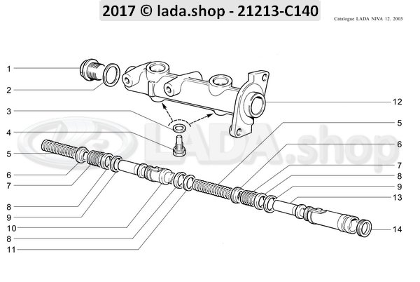 Original LADA 2101-3505039, Gaxeta