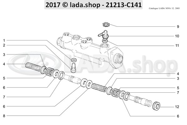 Original LADA 2101-3505038, aanslagschroef