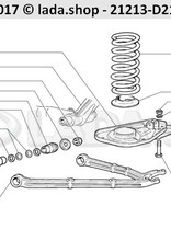 Original LADA 2121-2904194, Bolt