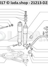 Original LADA 0000-1001343830, Bolt M10x1.25x50