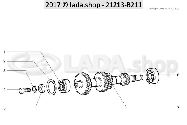 Original LADA 0000-1005540421, Parafuso M12X1.25 X 30