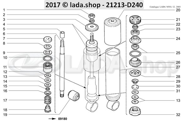 Original LADA 2101-2905450, Montagem De Borracha. Shockabsober