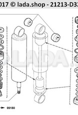 Original LADA 2101-2906231, Montage rubber. shockabsober