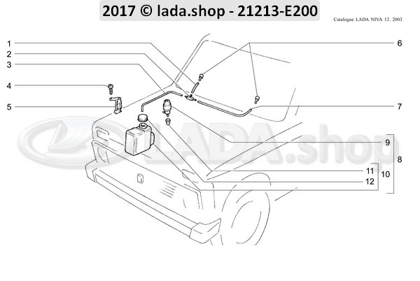 Original LADA 2101-5208426, Tubo L1340mm D6d4mm