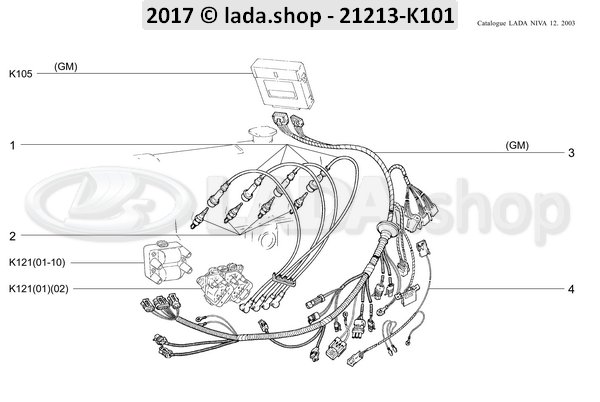 Original LADA 2112-3707010-86, Bougie set 16V