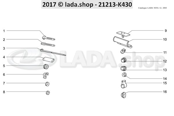 Original LADA 0000-1004570080, Clamp 18