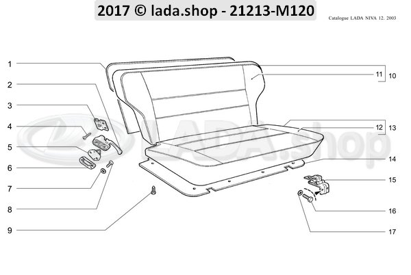 Original LADA 2103-5004028, Knopf