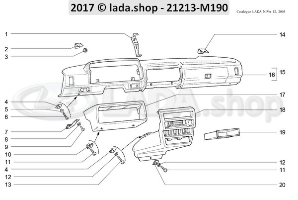 Original LADA 21213-5325128, Muelle