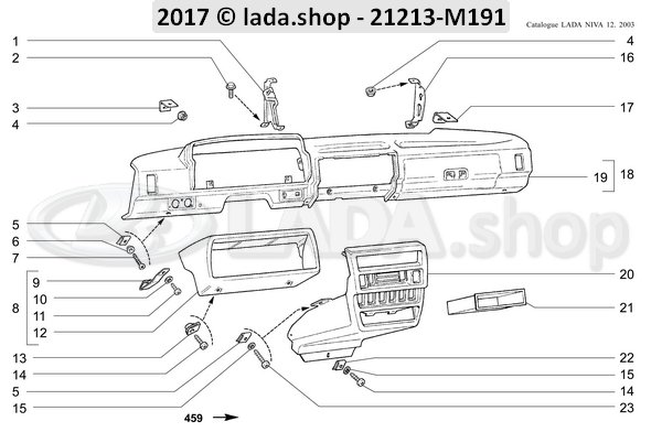 Original LADA 21213-5325128, Muelle