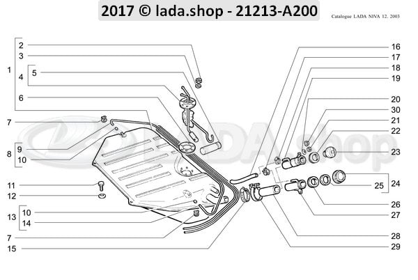 Original LADA 2101-1101138, Junta