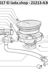 Original LADA 2121-1109175-20, Slang. luchtinlaat