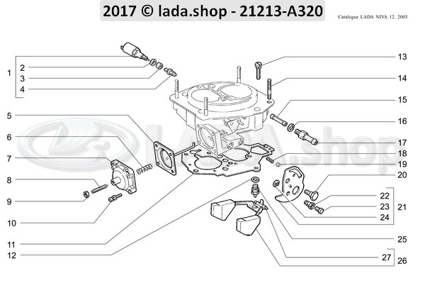 Original LADA 2108-1107420, Leerlaufventil