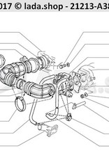 Original LADA 2108-1300080-40, Screw-type-clip Ø 12-18